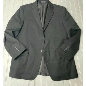 BCBG ATTITUDE MENS Black SPORT SUIT JACKET COAT Worsted Wool 44R